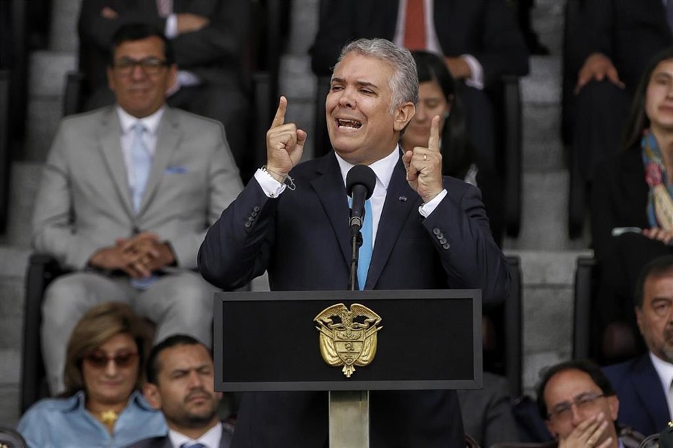 El presidente de Colombia, Iván Duque.