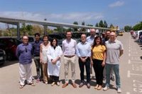 Yllanes visita las obras de la instalación de autoconsumo del Hospital Mateu Orfila