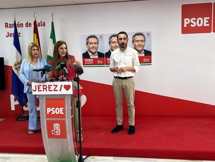 Acto del PSOE en Jerez de la Frontera.