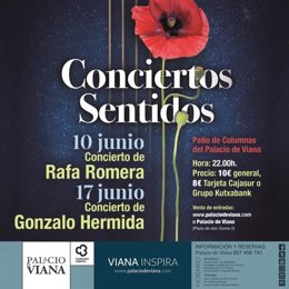 Cartel del ciclo de 'Conciertos Sentidos' 2022.