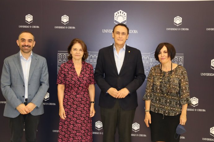 (Desde Izda.) Alfonso Zamorano, Celia Fernández, José Carlos Gómez Y María Del Carmen Liñán
