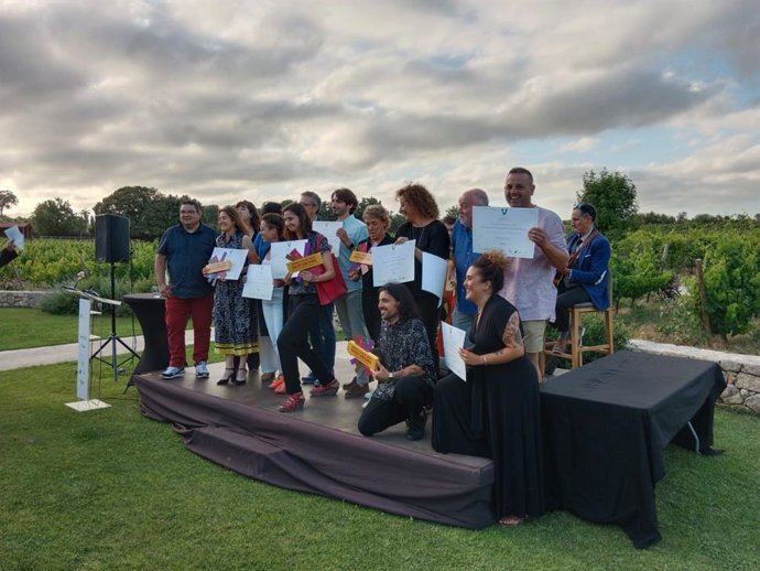 Representantes de los proyectos y experiencias galardonadas por los Premis Vinari d'Enoturisme 2022