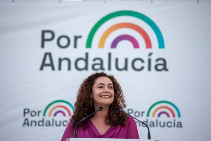 La candidata de 'Por Andalucía' a la Presidencia de la Junta, Inma Nieto.