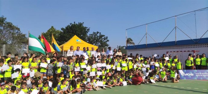 Claurua de las escuelas municipales del Club Atletismo Bahía de Algeciras.