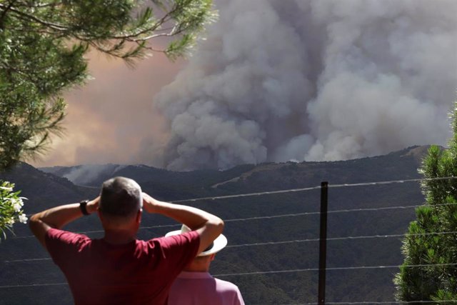 Incendio forestal del Pujerra a 09 de junio del 2022 en Pujerra (Málaga, Andalucía, España)