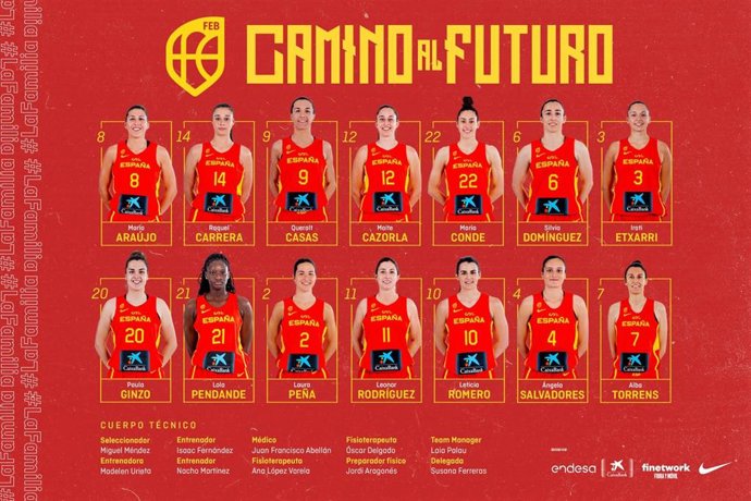 Convocatoria de la selección española femenina