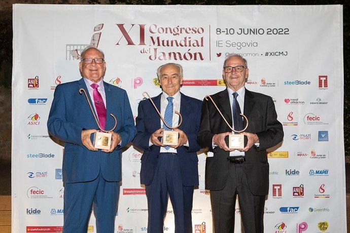 Premiados durante el XI Congreso Mundial del Jamón