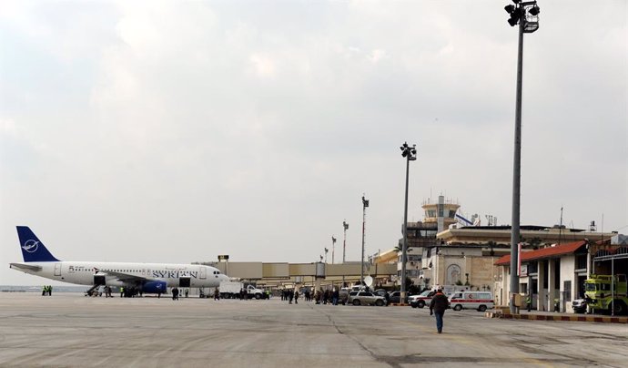 Archivo - Vista del Aeropuerto Internacional de Damasco, en Siria