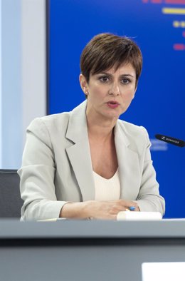 La ministra Portavoz, Isabel Rodríguez, en imagen de archivo.