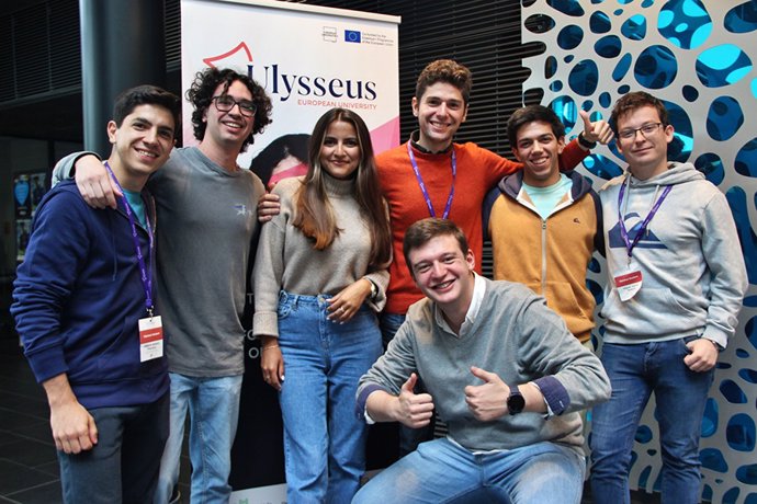 Estudiantes de la US que han participado en las primeras actividades formativas del campus Ulysseus.