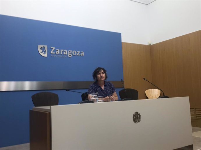 Foto de archivo de la concejal del grupo municipal de Zaragoza en Común (ZeC) en el Ayuntamiento de Zaragoza, Luisa Broto.