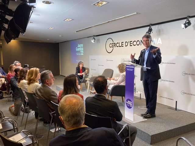 El precandidato a la presidencia del Cercle d'Economia Jaume Guardiola presenta su candidatura