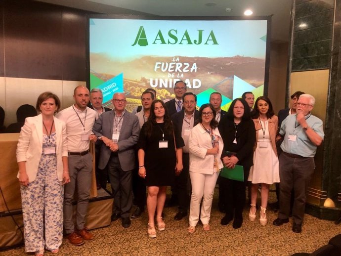 Dirigentes de Asaja.