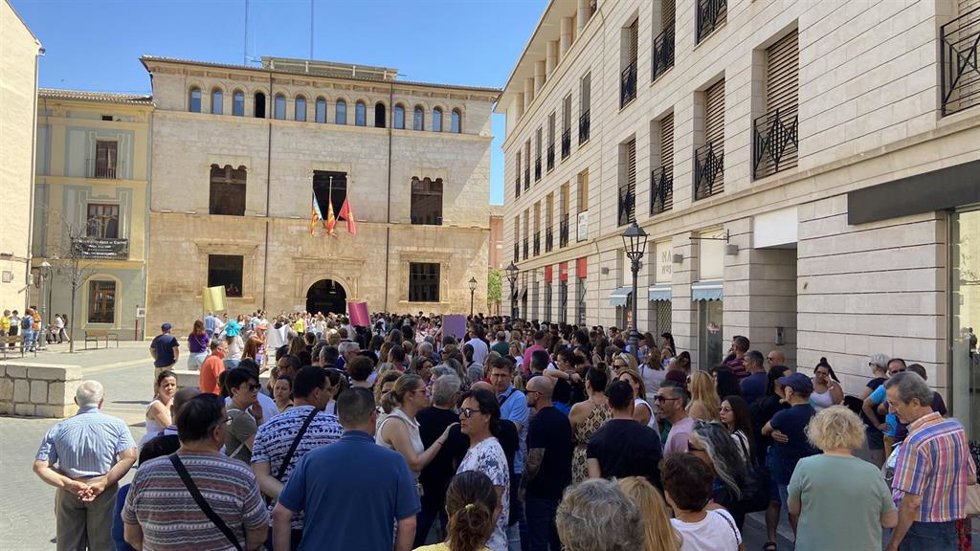 Concentración en Alzira