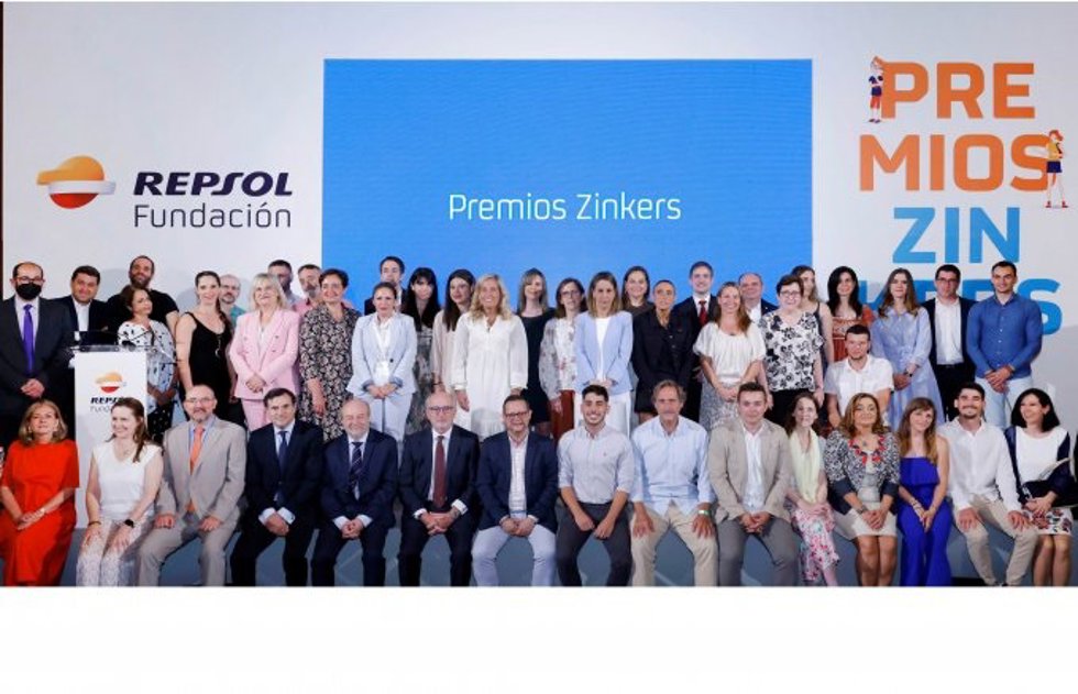 Fundación Repsol entrega los premios a los ganadores de la I edición de los Premios Zinkers en el Teatro Real, en Madrid
