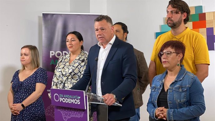 Archivo - El diputado de Unidas Podemos en el Congreso Juan Antonio Delgado ganas las primarias de la formación en Andalucía con el 71% de los apoyos.