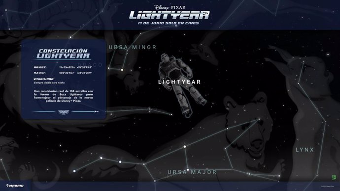 Buzz Lightyear tendrá su propia constelación en el espacio