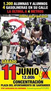 La AMPA del IES Cantabria convoca para mañana una nueva concentración en contra de la nueva gasolinera