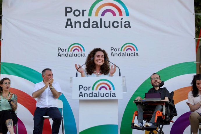 La candidata de 'Por Andalucía' a la Presidencia de la Junta, Inma Nieto.