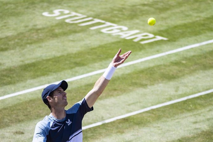Andy Murray en el torneo de Stuttgart