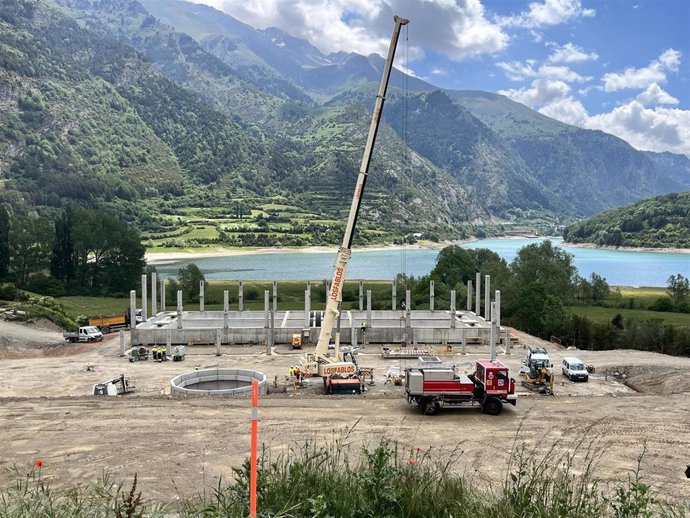 Construcción de la depuradora de Sallent-Formigal.