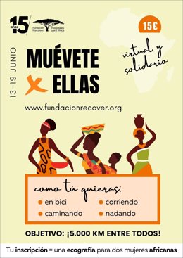 Cartel de 'Muévete x Ellas', lanzada por Fundación Recover