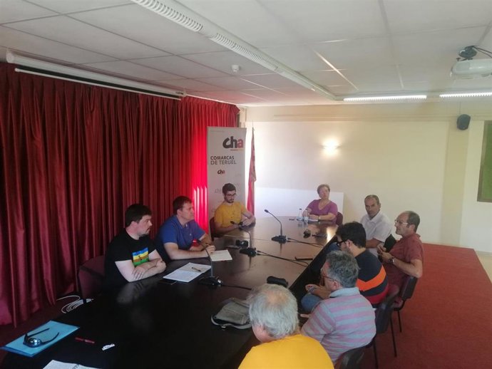 Comisión de Coordinación de CHA celebrada en Calamocha (Teruel).