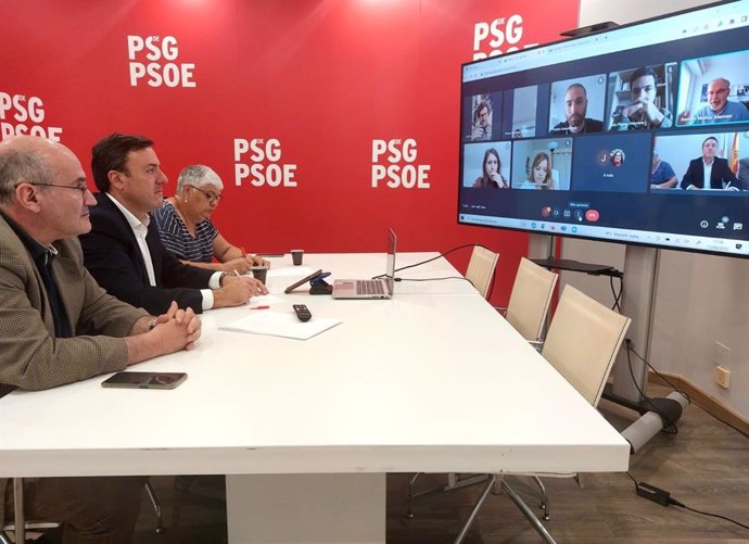 El secretario xeral del PSdeG, Valentín González Formoso, se reúne telemáticamente con socialistas en el exterior