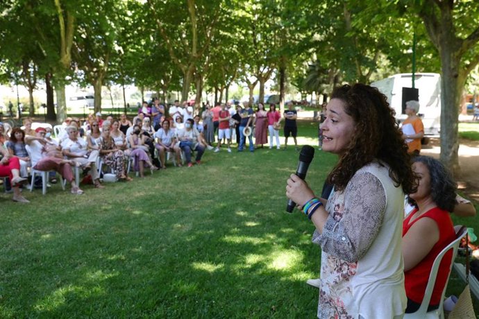 La candidata de 'Por Andalucía' a la Presidencia de la Junta, Inma Nieto.