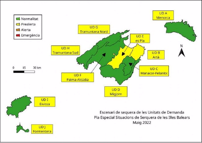 Las reservas hídricas de Baleares se sitúan en el 56% en mayo