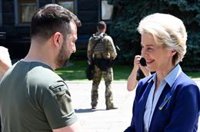 Von der Leyen ve a Ucrania en el "buen camino" a la UE pero pedirá "resultados" a futuro en su lucha anticorrupción