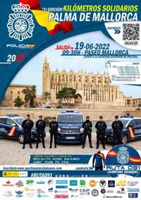 El pintor Mateu Jaume Ponseti entrega a la Policía un cuadro suyo en relación con la carrera 'RUTA 091'