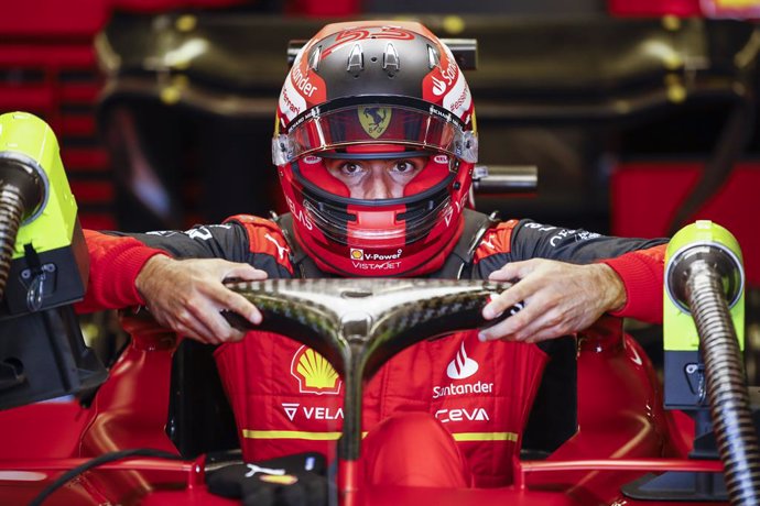 SAINZ Carlos (spa), Scuderia Ferrari F1-75, portrait during the Formula 1 Azerbaijan Grand Prix 2022, 8th round of the 2022 FIA Formula One World Championship, on the Baku City Circuit, from June 10 to 12, 2022 in Baku, Azerbaijan - Photo Xavi Bonilla /