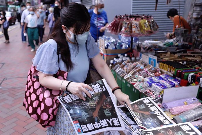 Imagen de archivo de una mujer en Hong Kong