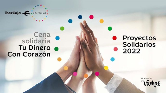 Ibercaja organiza la I Cena Solidaria 'Tu dinero con corazón'.