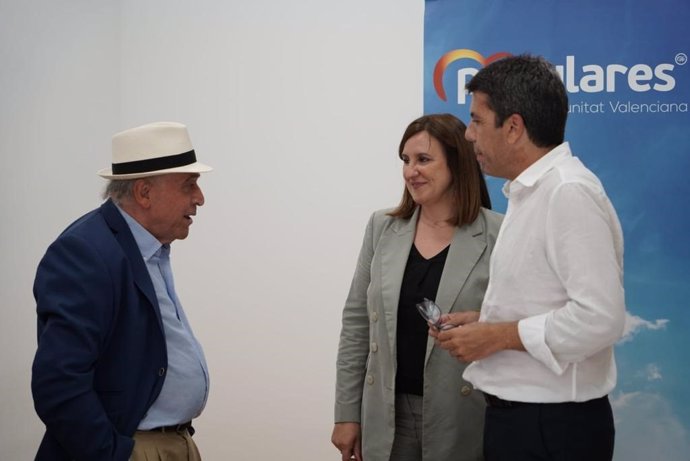 El presidente del PPCV, Carlos Mazón y la secretaria general, María José Catalá