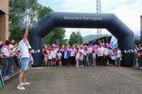 Más de 5.000 personas participan en Los Corrales en la Marcha contra el Cáncer, tras dos años suspendida por la pandemia