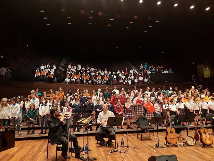 Concierto de las aulas corales de una edición anterior.