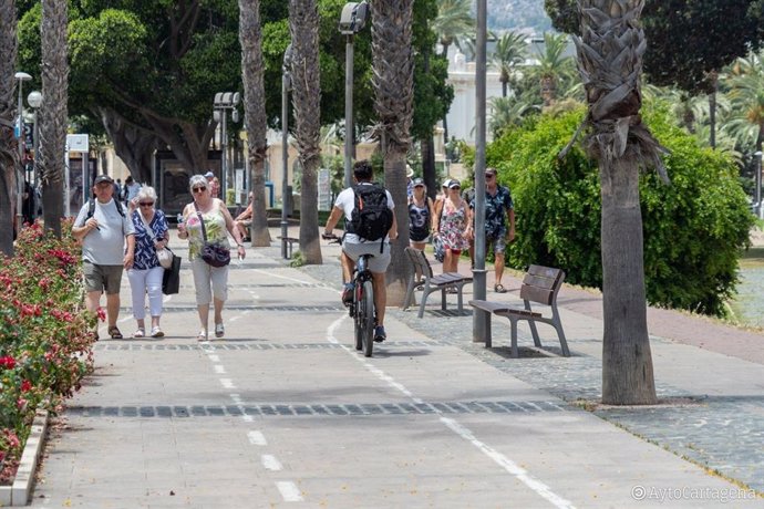 Cartagena logra financiar 10 kilómetros de nuevos carriles bici que duplicarán la red actual
