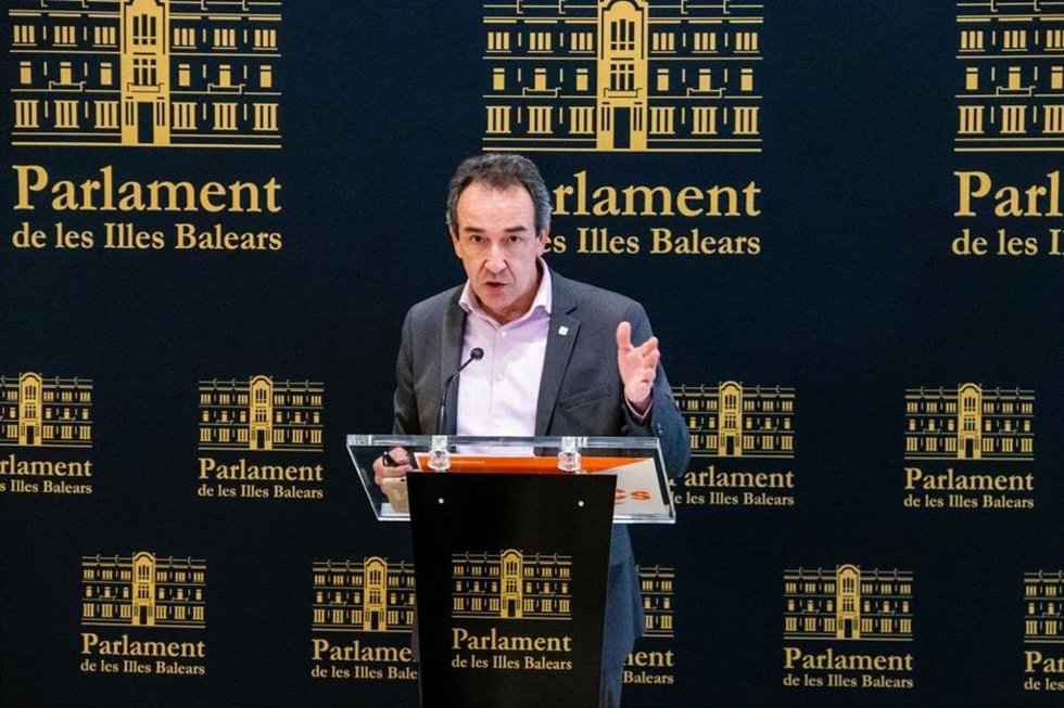 Archivo - El portavoz adjunto de Ciudadanos (Cs) Baleares, Juanma Gómez.