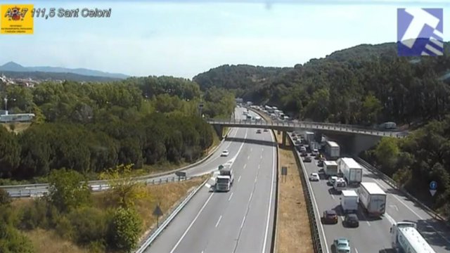 Imatge de les retencions a l'AP-7 
