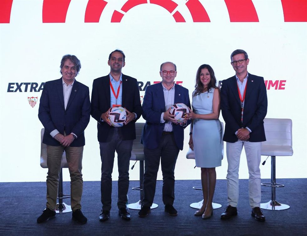 Delegación del Sevilla FC durante el Extra Time organizado por LaLiga India