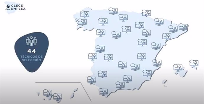 La iniciativa 'Clece Emplea' contará con 44 técnicos de selección en distintos puntos de España