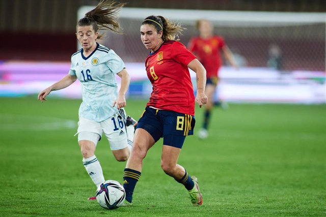 Archivo - Mariona Caldentey, durante un partido con la selección española