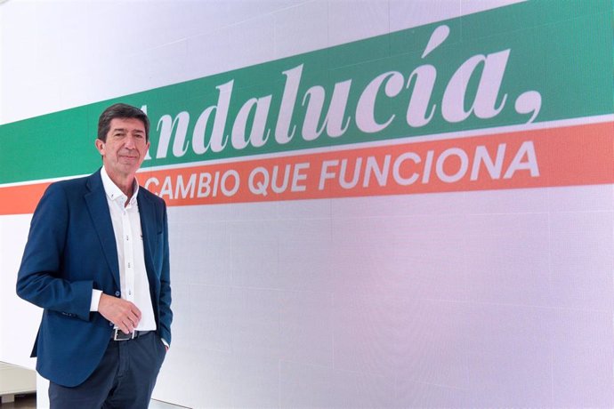 El candidato de Ciudadanos (Cs) a la Presidencia de la Junta de Andalucía y vicepresidente del gobierno andaluz, Juan Marín, en la sede nacional del partido, a 10 de junio de 2022, en Madrid (España). (Foto de archivo).