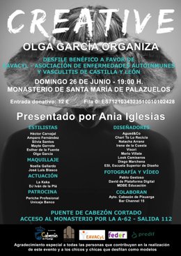 Cartel anunciador del desfile a favor de EAVACyL.