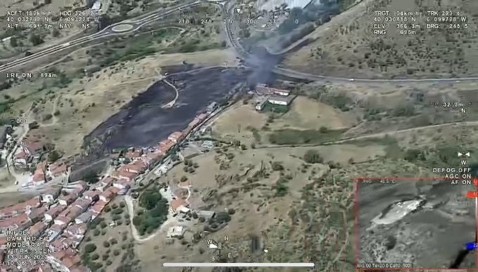 Incendio en Plasencia