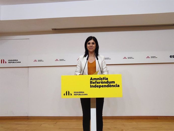 La secretaria general adjunta y portavoz de ERC, Marta Vilalta.