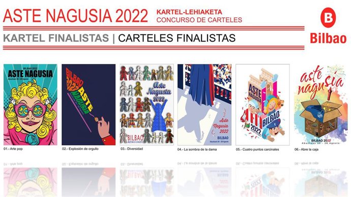 EL plazo para votar por el cartel anunciador de Aste Nagusia 2022 concluye este miércoles