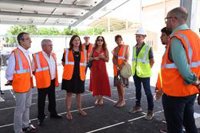 La presidenta Armengol y el vicepresidente Yllanes visitan las obras del primer autoconsumo compartido de Consell